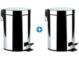 Lixeira Inox com Pedal e Tampa 3L - HomeGarden