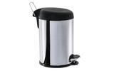Lixeira Inox Com Pedal e Tampa Plástica 5 Litros 20 x 31 cm 3048/202 - Brinox