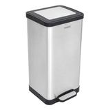 Lixeira Inox com Pedal Tramontina 15 Litros Quadratta Scotch Brite