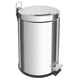 Lixeira inox com pedal tramontina acabamento polido e balde interno 5 l