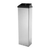 Lixeira Inox Para Copos Descartáveis - Copos Água Café e Mexedor - Aldinox