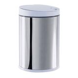 Lixeira Inox Press Com Tampa Branca 4l 3050202 Brinox