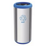 Lixeira Inox sem Tampa 40L Tramontina Azul