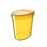 Lixeira Oval Glass 5 L Amarela - Coza - Brinox