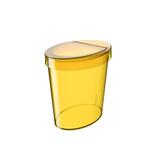 Lixeira Oval Glass 5 Litros Amarelo Coza - Brinox
