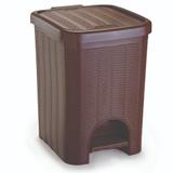 Lixeira Para Banehro de Plástico 12 Litros com Pedal Marrom - Nitron