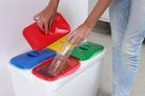 Lixeira para Coleta Seletiva 80 Litros Recicla Fácil - Útil fácil