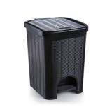 Lixeira Para Cozinha Banheiro Modelo Vime Pedal 12 Litros - Nitron