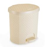 Lixeira para Cozinha de Plástico 6 Litros com Pedal Creme - Nitron