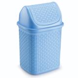 Lixeira Para Cozinha de Plástico com Basculante 4,5 L Azul - Nitron