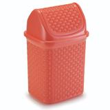 Lixeira Para Cozinha de Plástico com Basculante 4,5 L Coral - Nitron