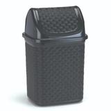 Lixeira Para Cozinha de Plástico com Basculante 4,5 L Preto - Nitron