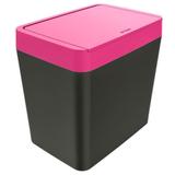 Lixeira Para Pia 5 Litros - Chumbo/Rosa - Crippa