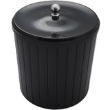Lixeira Plástica 5l Com Tampa Higiênica Banheiro Cozinha Preta - Zanline