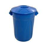 Lixeira Plástica Azul c/Tampa 100 Litros - Jsn