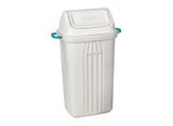 Lixeira Plástica com Tampa Basculante 30 L Branca Casa Blanca SanRemo - SAN 187