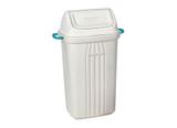 Lixeira Plástica com Tampa Basculante Branca 30 L Casa Blanca SanRemo - SAN 187