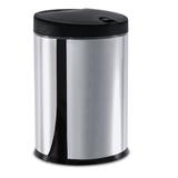 Lixeira Press Inox Com Tampa Preta 4 Litros - Brinox