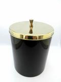 Lixeira Preta e Dourada 5L- Fineza