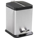 Lixeira Quadrada 6 Litros Jaspe com Pedal MOR