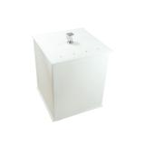 Lixeira Quadrada Com Strass Cristal Decor