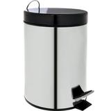 Lixeira Redonda Com Tampa 5 Litros Quartzo Em Inox 8332 Mor