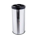 Lixeira Redonda Inox Para Copos Descartáveis 50cm - Aldinox