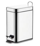 Lixeira retangular slim aco inox 5l - kala