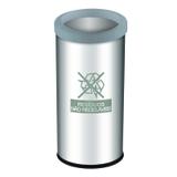 Lixeira Seletiva Com Aro 40,5 Litros Cinza - Brinox
