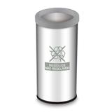 Lixeira Seletiva com Aro e Adesivo Cinza 40,5 Litros - Brinox