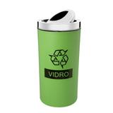 Lixeira Seletiva Com Tampa 9 Litros Verde - Brinox