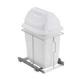 Lixeira Simples Deslizante M1340 10 Litros Branca 210 x 420 x 355 mm - Masutti copat