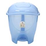 Lixeirinha com pedal translucido azul - Adoleta