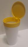 Lixinho para pia Crippa 3,8 litros - Amarelo com Branco
