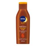 Loção Bronzeadora Nivea Sun Intense Bronze FPS6 125ml