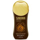 Loção Bronzeadora Sundown Gold FPS 6 120ml - Johnsons