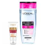 LOréal Paris Kit - Água Micelar 5 em 1 + Solar Expertise Antirrugas FPS30