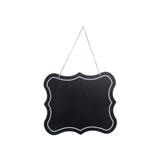 Lousa Para Pendurar Preto/Branco 20X17Cm Decoração Festas - Cromus
