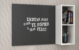 Lousa Simple Paint com Nicho WEB9060 - Gebb Work - Branco