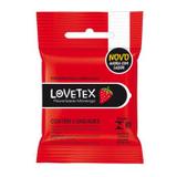 Lovetex Preservativo Lubrificado Sabor Morango 3 Unidades