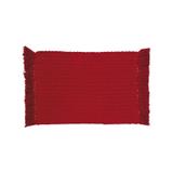 Lugar Americano Campestre Jacquard de 30 x 45 cm Vermelho - Artesanal teares