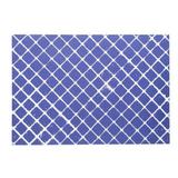 Lugar americano Losango azul/branco 43x30 cm - Comercial gomes
