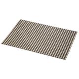 Lugar Americano Trama Sintética 30cmx45cm Xadrez Lyor Dourado/Preto