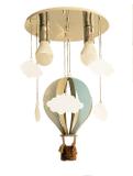 Luminária infantil balão com nuvens - Tom luz