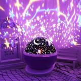 Luminária Projetor Estrela 360 Night Light Lilás - Star master