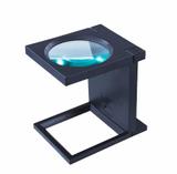 Lupa conta fios plastico 2,5x grande com led - Solver