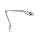 Lupa De Bancada Hikari HL 400 8D Iluminação LED Bivolt Branco