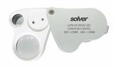Lupa de bolso com led - 2 lentes- 30d/60d - Solver