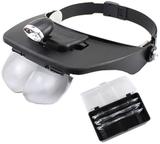 Lupa de Cabeça com Lúminária LED e 4 Lentes de Aumento - Solver SLC-1009