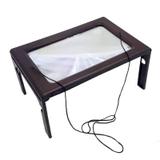 Lupa de Mesa com 6 Leds Mão Livre Amplia 2.5 X 23,5x15,5cm - Jiaxi